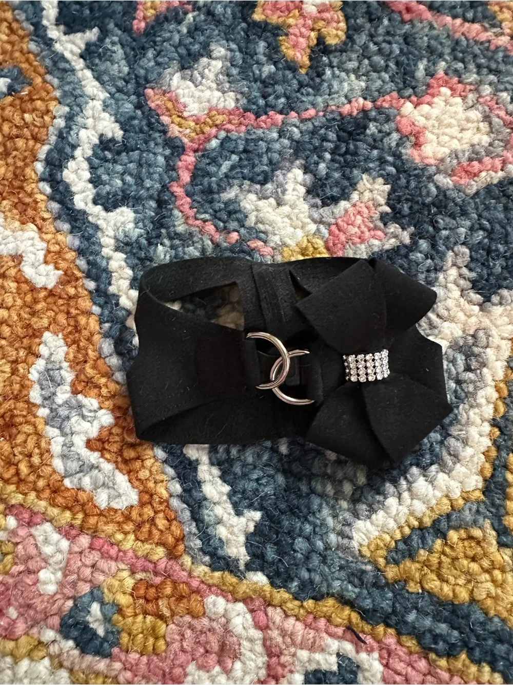Susan Lanci Nouveau Bow Step-In Harness - Black XXS